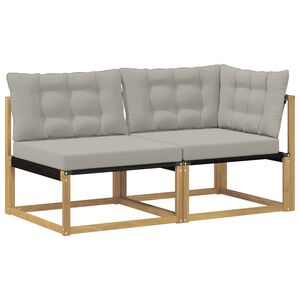 vidaXL Unități de canapea sectională cu pernă Alb 162,5 x 83 x 73 cm