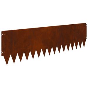 vidaXL Margine pentru gazon 20 buc. 103 x 30 cm Oțel Ruginit