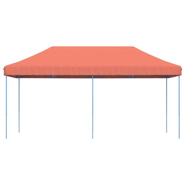 vidaXL Cort de petrecere pliabil Pop-Up, 580x292x315 cm, teracotă