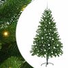 vidaXL Brad de Crăciun cu 300 LED cu suport Verde 180 cm PE