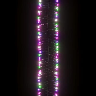 vidaXL Instalație cluster, 1000 LED-uri, multicolor pastel, 11 m, PVC