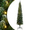 vidaXL Brad Crăciun artificial subțire cu 300 LED-uri, 240 cm