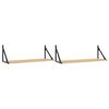vidaXL Rafturi de perete 2 buc. Stejar Sonoma 80x25x25,5 cm Lemn stratificat