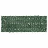 vidaXL Paravan de balcon, frunze verde &icirc;nchis, 300x100 cm
