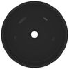 vidaXL Lavoar negru lucios Ø28x10 cm ceramică