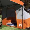 vidaXL Set Cort pentru Camping 2 pcs Portocaliu Tafetă și Material