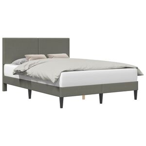vidaXL Cadru de pat Gri deschis 160 x 200 cm Țesătură din corduroy
