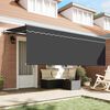 vidaXL Cortina Retractabilă Antracit 350 x 200 cm țesătură
