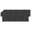 vidaXL Panou de Gardă 9 pcs WPC și Aluminiu Negru