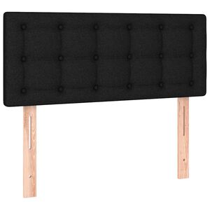 vidaXL Tăblie de pat, negru, 80x5x78/88 cm, textil