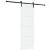 vidaXL Ușă glisantă 73,5 x 211 cm Lemn prelucrat Alb și negru