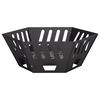 vidaXL Cuptor de foc Negru 60 x 60 x 23 cm Oțel