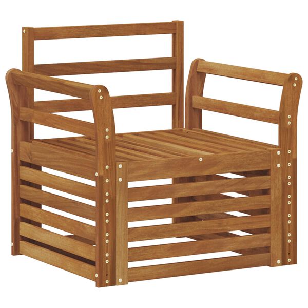 vidaXL Set de canapele de exterior natural 75,5 x 63 x 73 cm