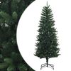 vidaXL Artificial Hinged Christmas Tree 120 cm PE și PVC Verde