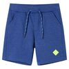vidaXL Pantaloni scurți pentru copii cu șnur, albastru melanj, 116