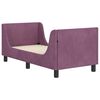 vidaXL Cadru de pat pentru copii cu spătar Violet 70 x 140 cm Catifea