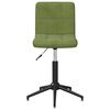 vidaXL Scaune de bucătărie pivotante, 4 buc., verde deschis, catifea