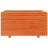 vidaXL Jardinieră grădină, maro ceruit, 90x60x49,5 cm, lemn masiv pin