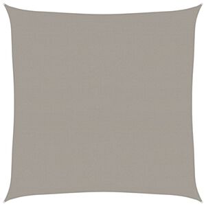 vidaXL P&acirc;nză parasolar, gri deschis, 7x7 m, pătrat, 160 g/m&sup2;, HDPE