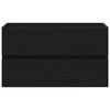 vidaXL Dulap cu Chiuvetă Stejar negru 80 x 39 x 62 cm Lemn compozit