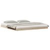 vidaXL Cadru de pat la sol natural 180 x 220 cm Lemn de pin masiv