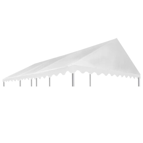 vidaXL Acoperiș pentru pavilion, alb, 3x6 m, PVC, 500 g / m²