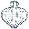 vidaXL Lumină decorativă de Crăciun 192 LED-uri Albastru &Oslash; 45 x 40 cm
