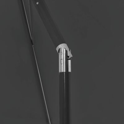vidaXL Umbrelă de plajă, antracit, 180x120 cm