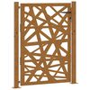 vidaXL Poartă de grădină 100x125 cm, oțel rezistent la intemperii, design luminos