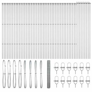 vidaXL St&acirc;lp de gard. Argintiu