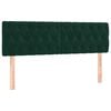 vidaXL Pat box spring cu saltea, verde &icirc;nchis, 160x200 cm, catifea