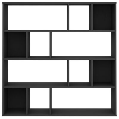 vidaXL Separator cameră/Bibliotecă, negru, 110x24x110 cm, PAL