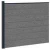 vidaXL Panou de Gardă WPC și Aluminiu Gri