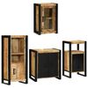 vidaXL Set de mobilier pentru baie 4 pcs Maro Lemn de mango solid