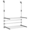 vidaXL Suport de uscare pentru balcon, 54x25x42 cm, aluminiu