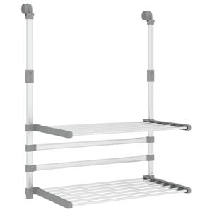 vidaXL Suport de uscare pentru balcon, 54x25x42 cm, aluminiu