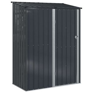 vidaXL Magazii pentru grădină Antracit 153,5 x 86 x 200 cm Metal