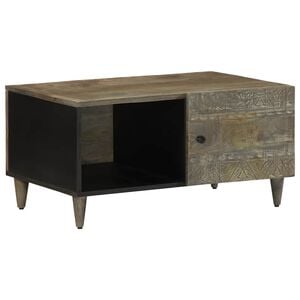 vidaXL Masuta de cafea gri deschis 80x50x40 cm lemn masiv de mango