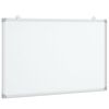 vidaXL Tablă magnetică, alb, 80x50x1,7 cm, aluminiu
