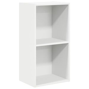 vidaXL Bibliotecă, alb, 40x30x76,5 cm, lemn prelucrat