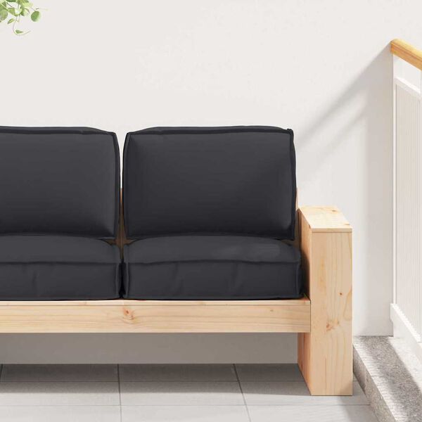 vidaXL Set de perne pentru palet 2 pcs Negru Material Oxford