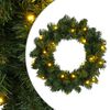 vidaXL Coronă de Crăciun Verde &Oslash; 30 cm PVC 25 LED-uri