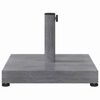 vidaXL Bază pentru umbrelă Aspect de lemn gri închis 45 x 45 x 31,5 cm