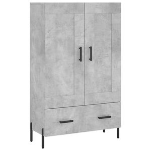 vidaXL Dulap &icirc;nalt, gri beton, 69,5x31x115 cm, lemn compozit