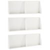 vidaXL Zid de sprijin 6 buc. 60 x 12 x 50 cm Oțel Alb