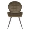 LABEL51 Scaune sufragerie 2 buc "Sil", 51x64x87 cm, army, microfibră