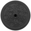 vidaXL Bază pentru umbrelă Art Deco Negru &Oslash; 45 x 39,5 cm Fier