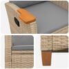 vidaXL Scaun reclinabil cu placă pentru ceai cu pernă 62 x 64 x 112 cm