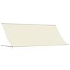 vidaXL Copertină retractabilă, crem, 400x150 cm, țesătură și oțel