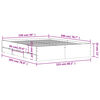 vidaXL Cadru de pat cu sertare gri sonoma 150x200 cm lemn prelucrat